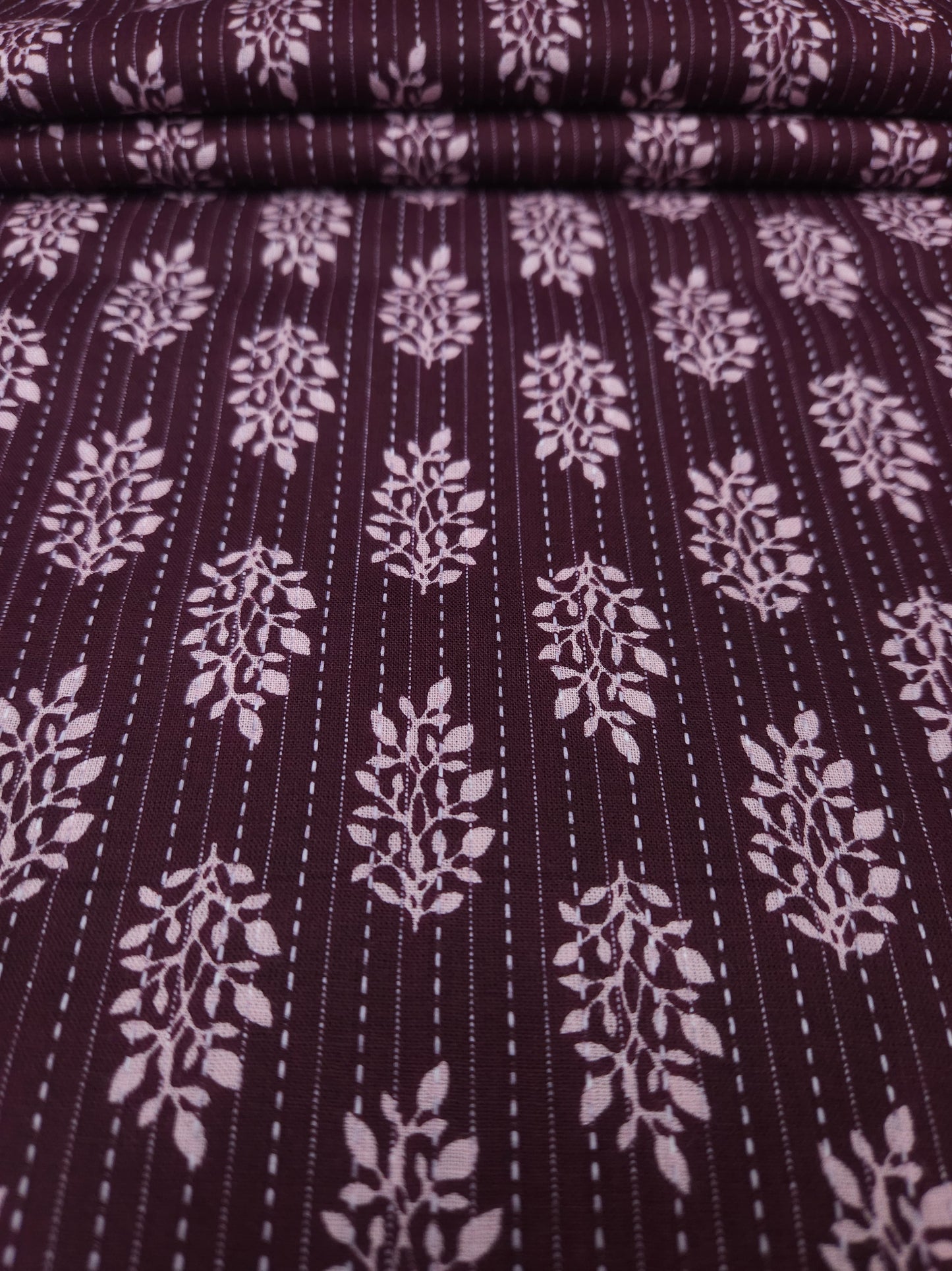 Deep Vine Artisan Kantha Cotton Suit
