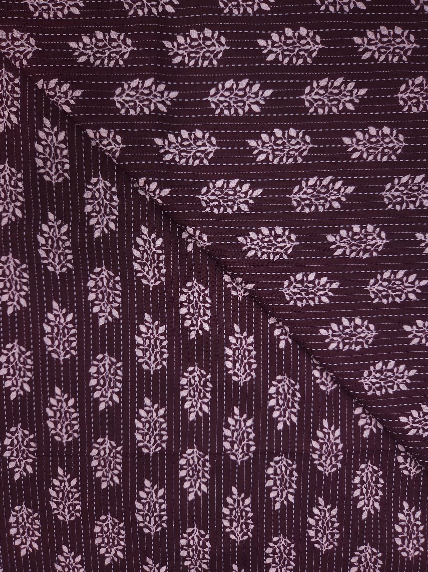 Deep Vine Artisan Kantha Cotton Suit