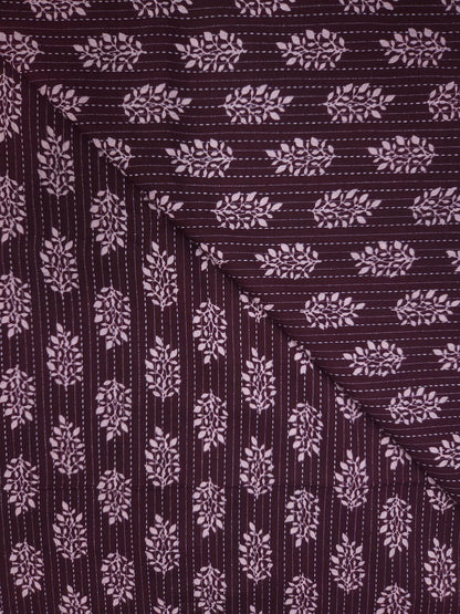 Deep Vine Artisan Kantha Cotton Suit
