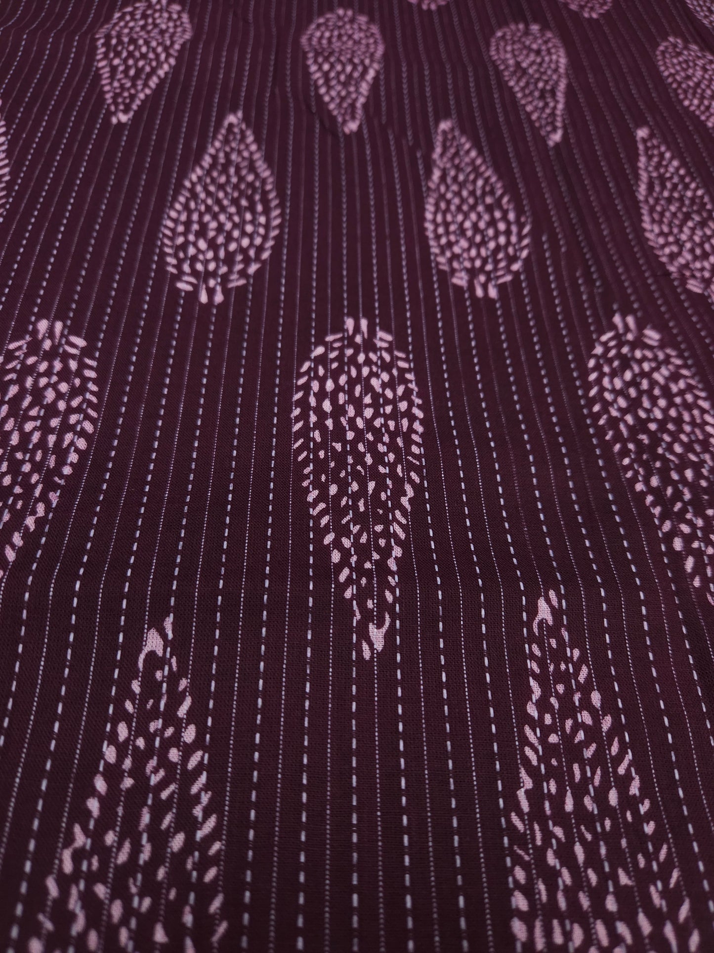 Deep Vine Artisan Kantha Cotton Suit