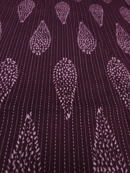 Deep Vine Artisan Kantha Cotton Suit