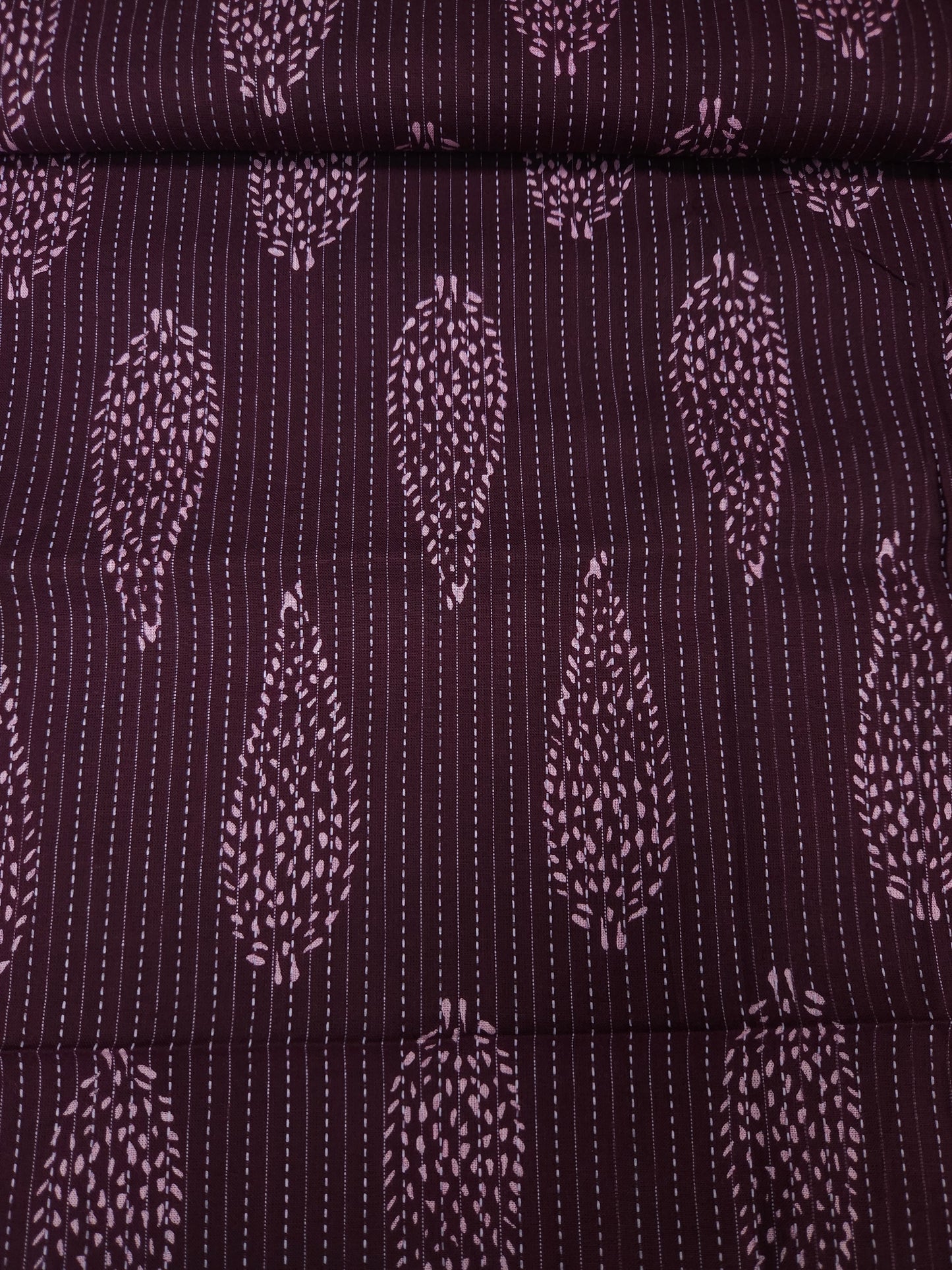 Deep Vine Artisan Kantha Cotton Suit