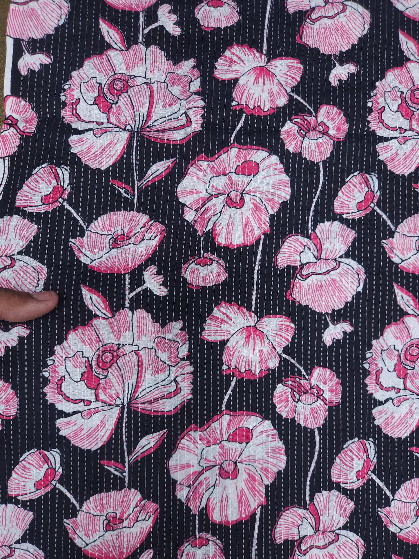 100% Cotton with kantha work suit
