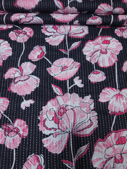 100% Cotton with kantha work suit