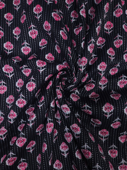 100% Cotton with kantha work suit