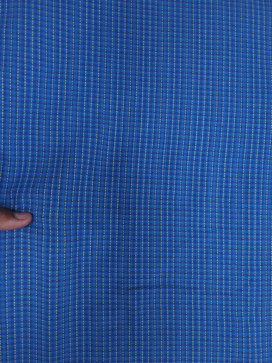 Sapphire Check Kantha Cambric Cotton