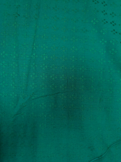 Sea Green Glace Cotton Silk Suit Set with Chiffon Dupatta