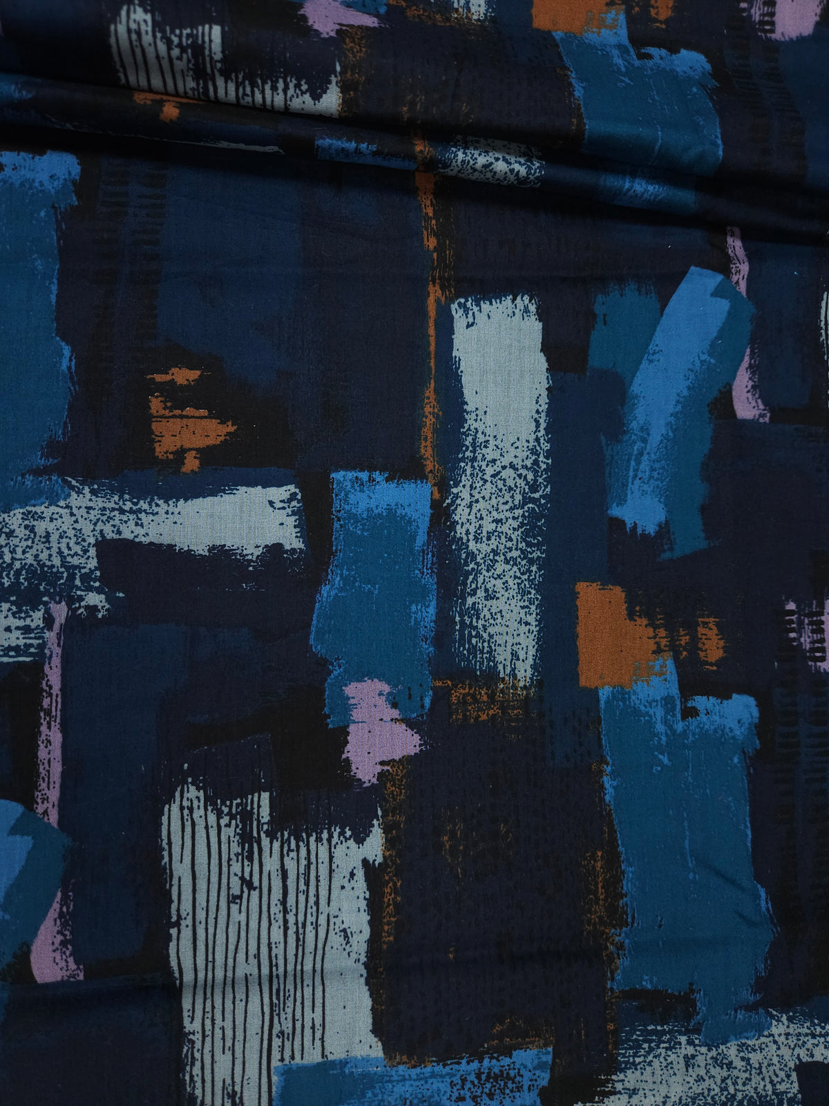 Abstract Geometric Printed Cotton Fabric – 60 Inch Width