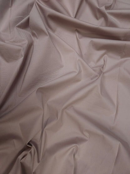 Dusty Mauve Colour Cotton Poplin Lycra Fabric-44" width