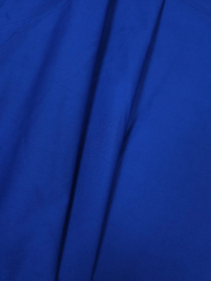 Electric Blue Cotton Poplin Lycra Fabric -44" width