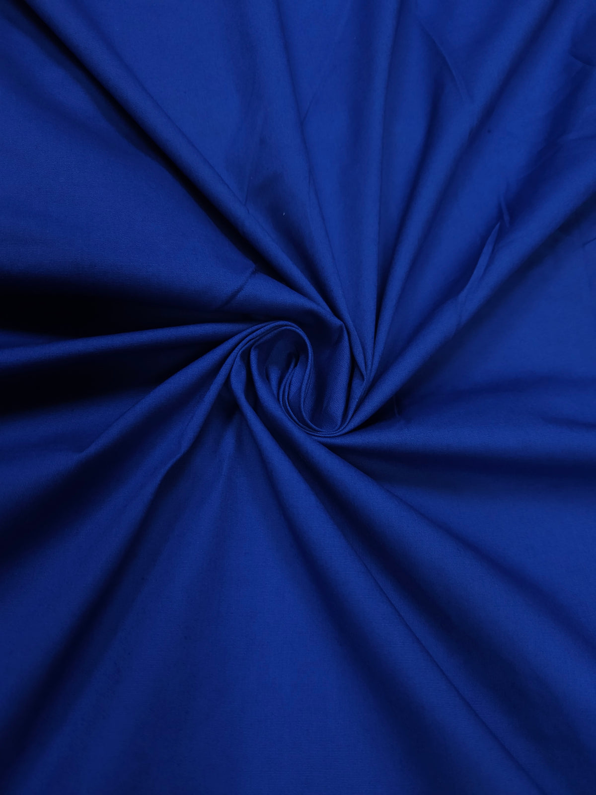 Electric Blue Cotton Poplin Lycra Fabric -44" width