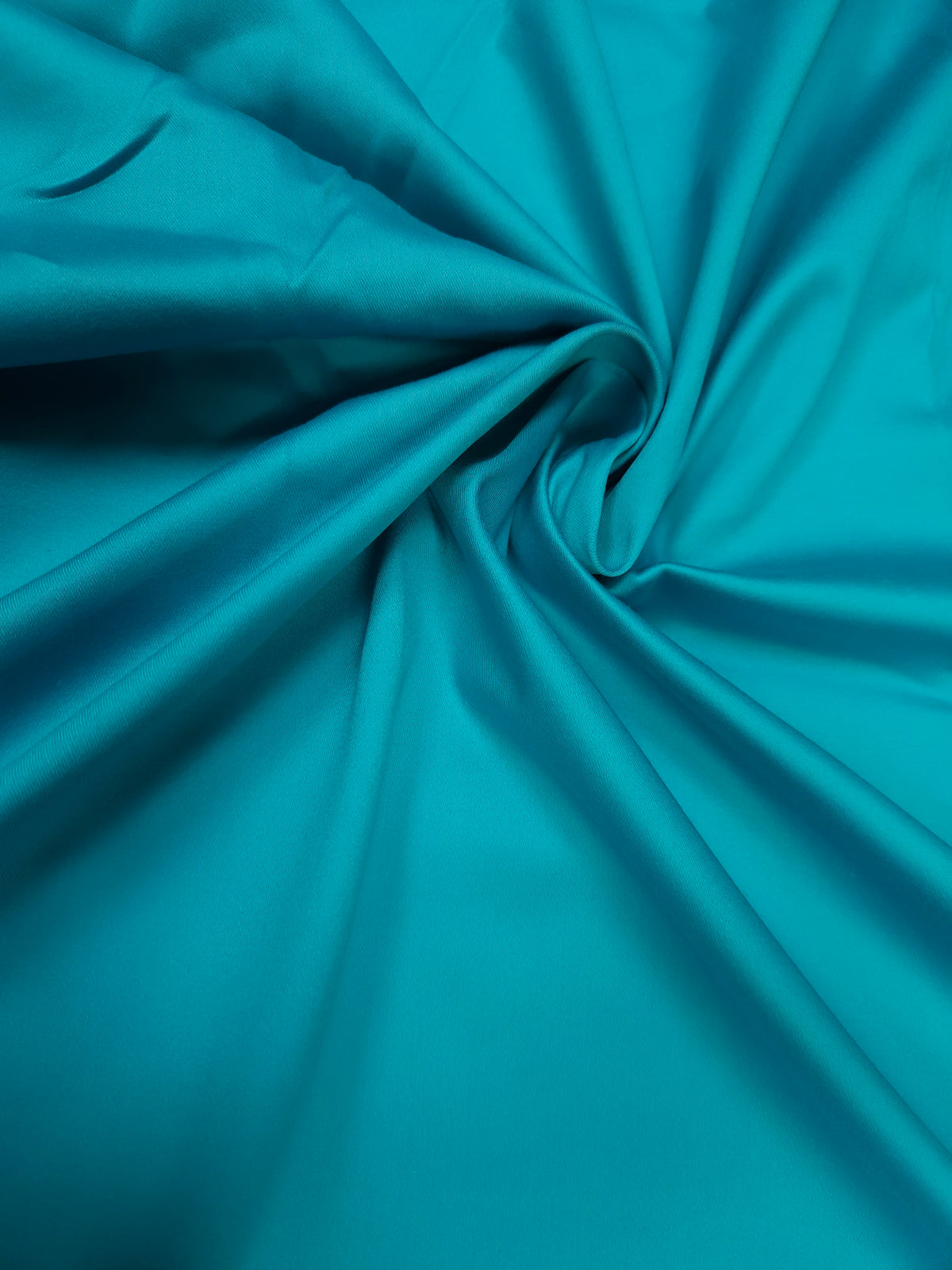 Turquoise Blue Cotton Poplin Lycra Fabric