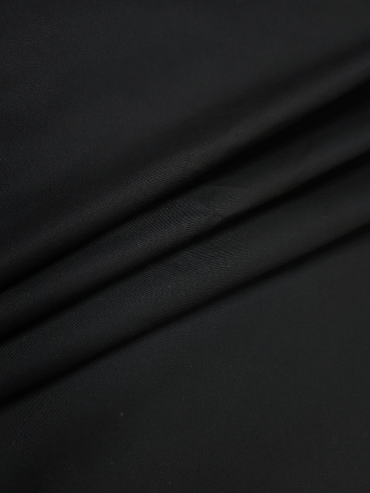 Black Colour Cotton Poplin Lycra Fabric | 56 Inch Width