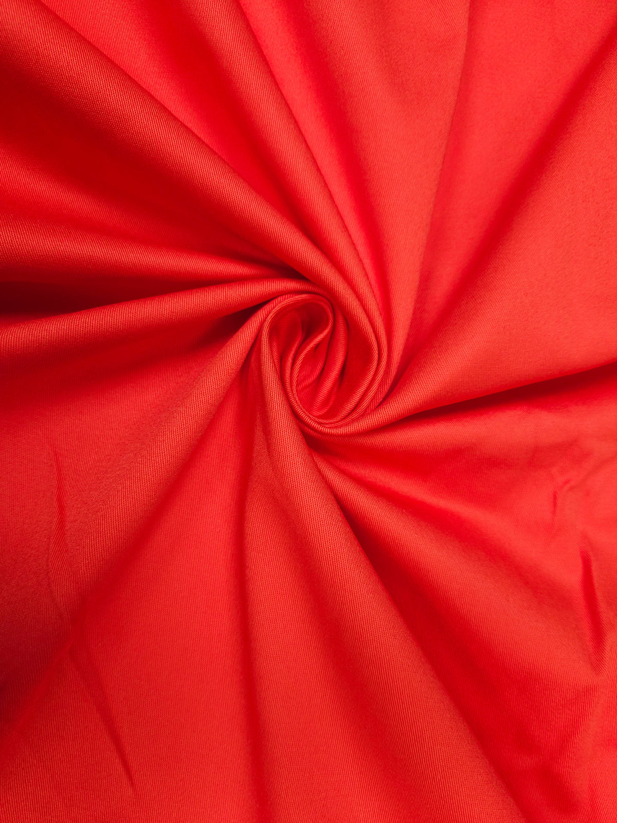 Orange Cotton Poplin Lycra Fabric | 56 Inch Width