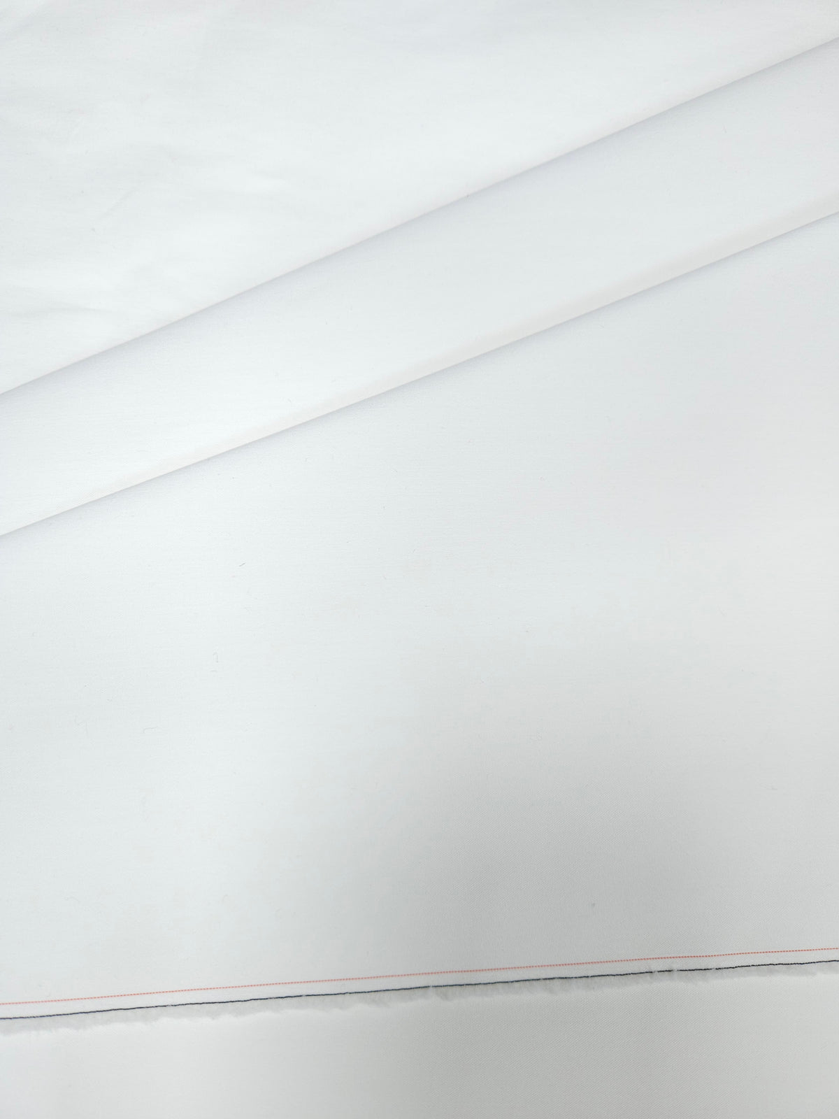 White Colour Dyeable Cotton Poplin Lycra Fabric | 56 Inch Width
