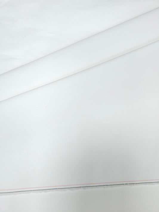 White Colour Dyeable Cotton Poplin Lycra Fabric | 56 Inch Width