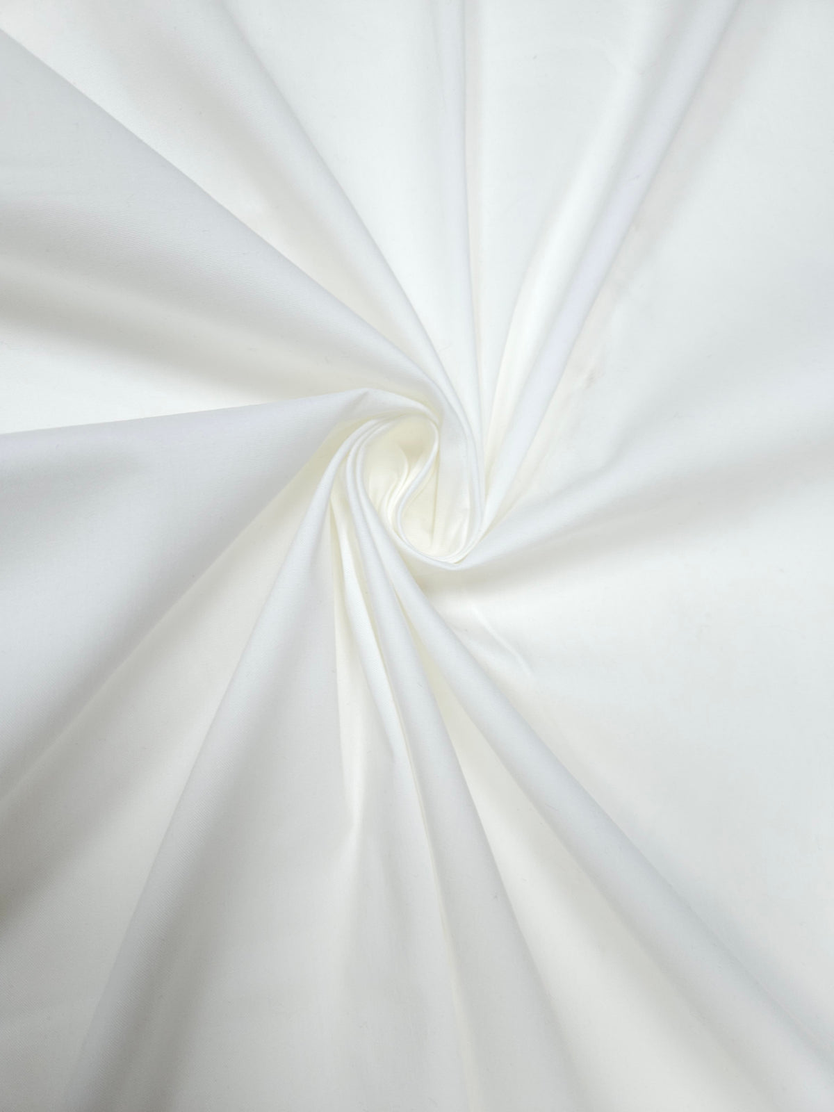 White Colour Dyeable Cotton Poplin Lycra Fabric | 56 Inch Width