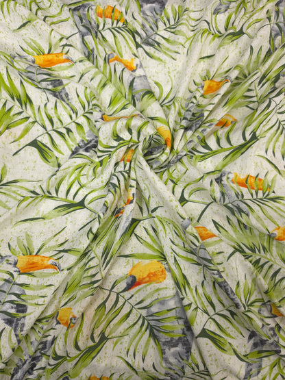 Tropical Toucan Modal Rayon Fabric – 60 Inch Width