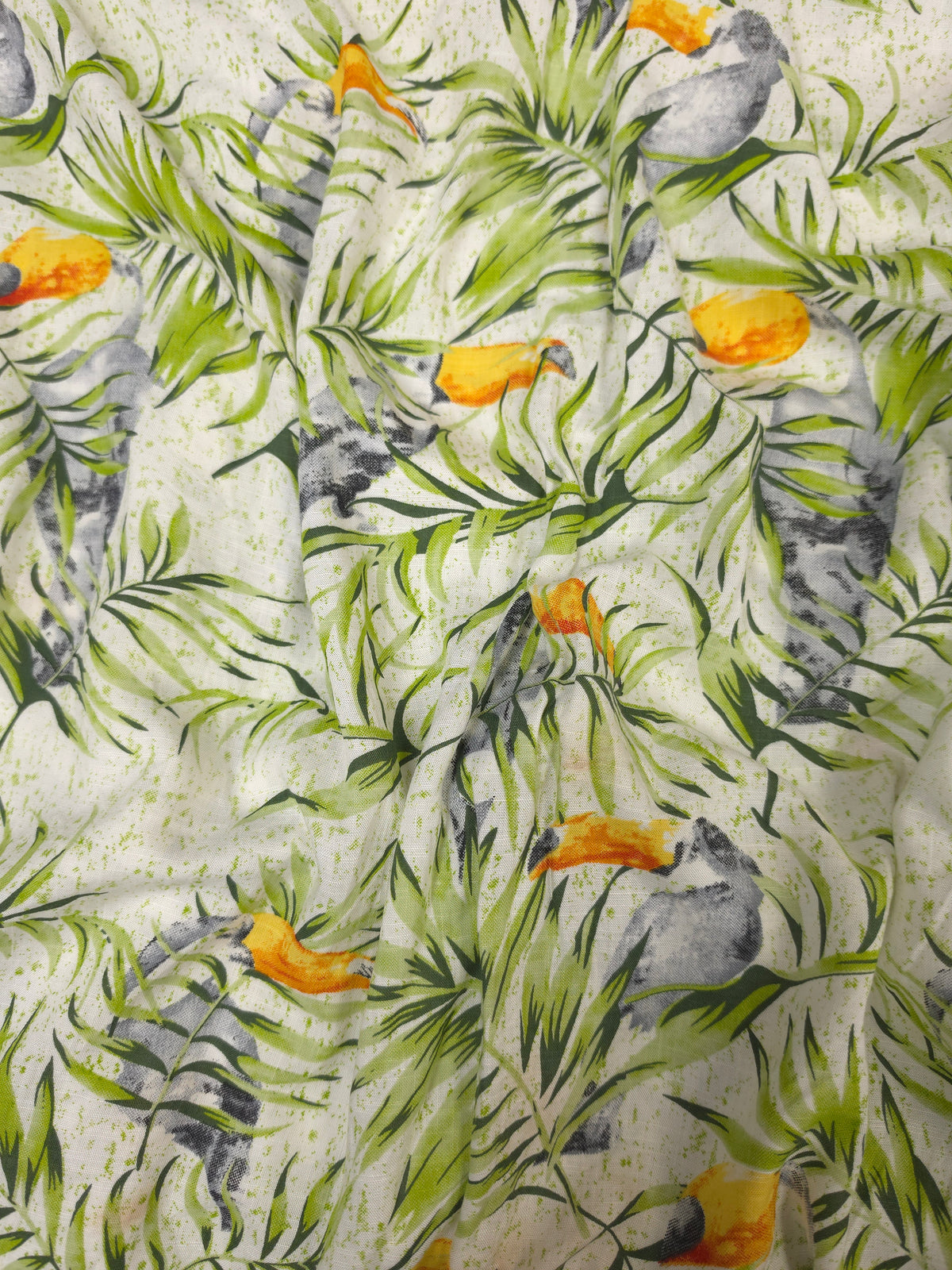 Tropical Toucan Modal Rayon Fabric – 60 Inch Width