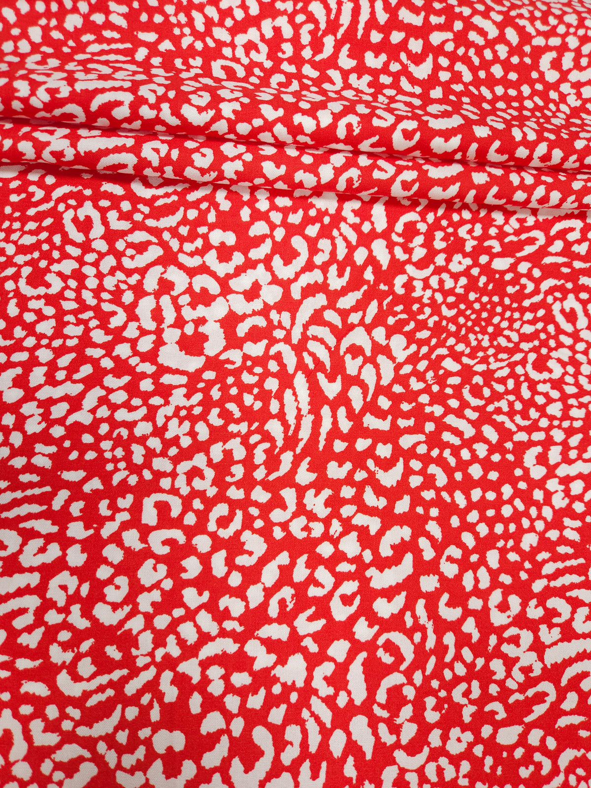 Red Wild Animal Print Rayon