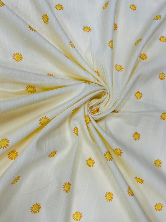 Daisy Soft Summer Rayon Fabric