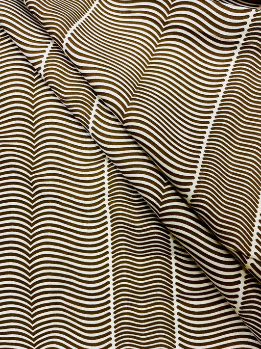 Wave pattern Print Cambric Cotton