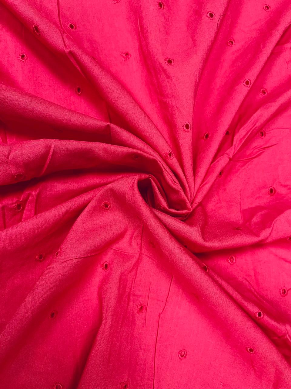 Hot Pink Hakoba Cotton Fabric