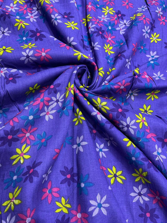 Vibrant Daisy Pop Rayon
