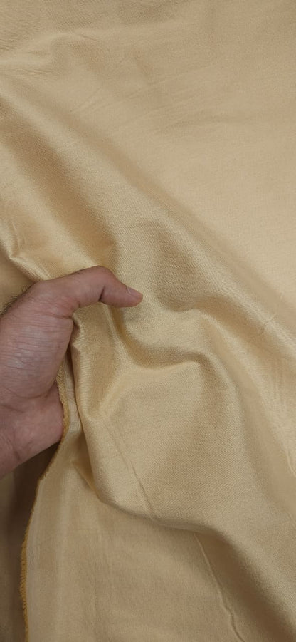 Beige Cotton Silk Fabric