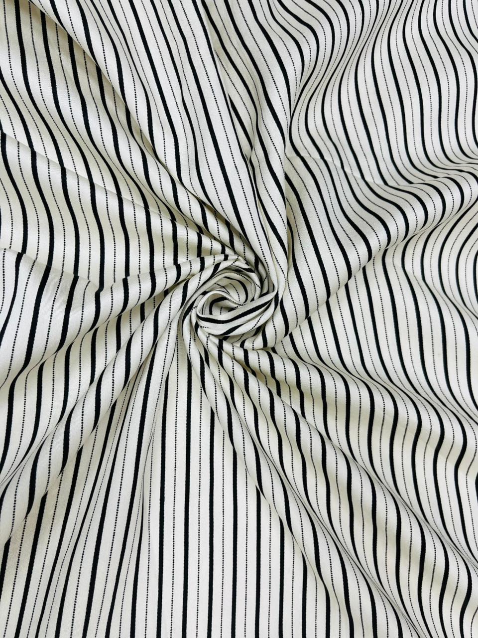 Classic Pinstripe Cotton Rayon Blend