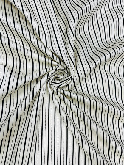 Classic Unisex Striped Modal Rayon Satin fabric