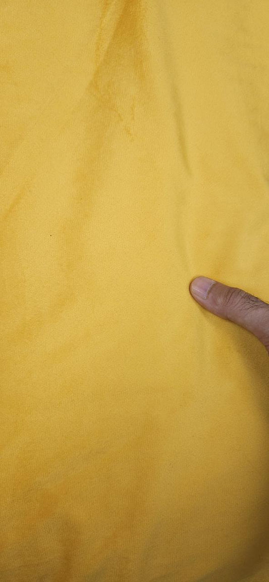 Mustard Yellow Imported Velvet Fabric