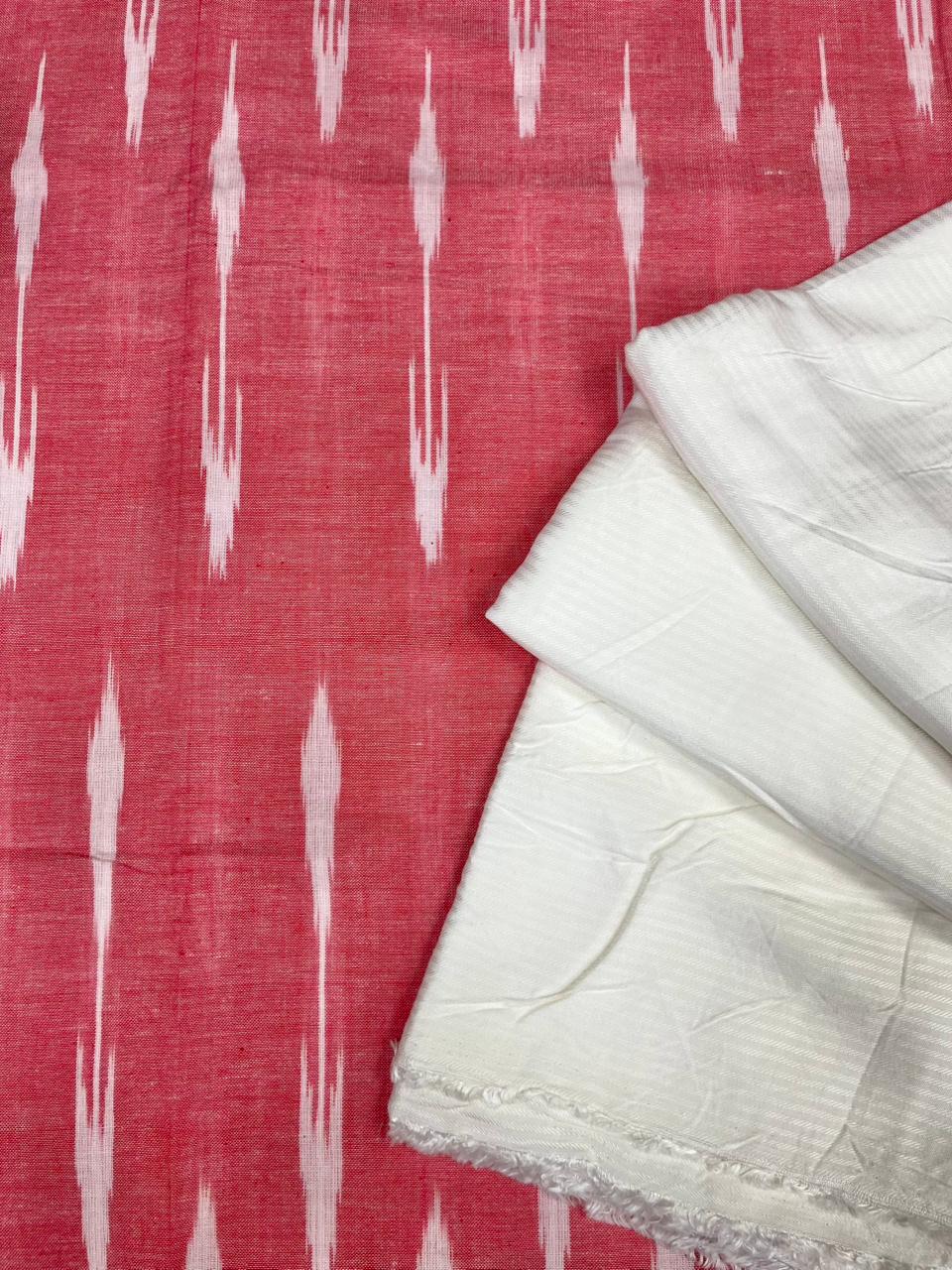 Rose Ikat Classic Cotton Suit Set