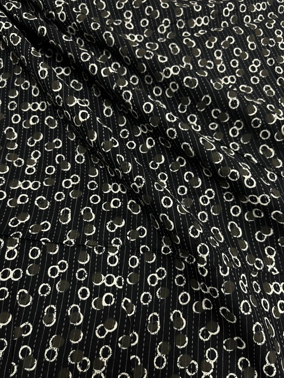 Midnight Circle Kantha Cambric Cotton