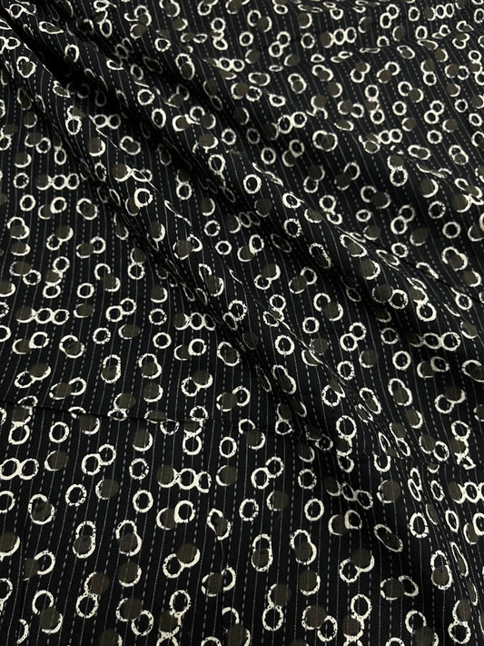 Midnight Circle Kantha Cambric Cotton