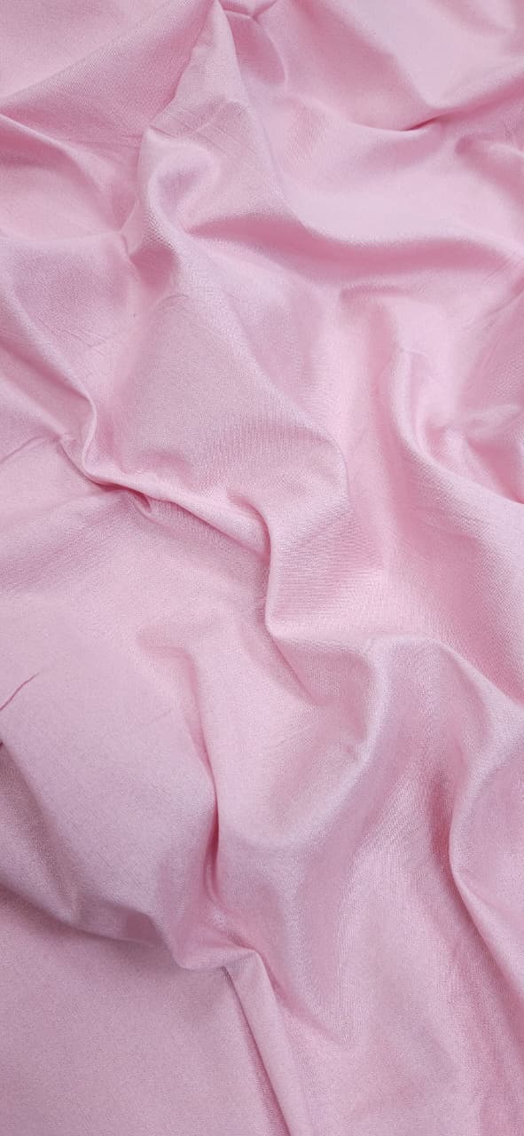 Blush Pink Cotton Silk Fabric