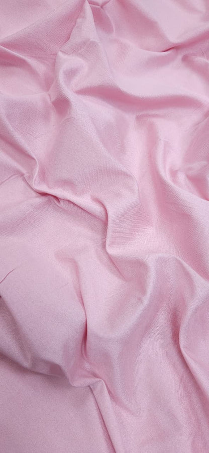 Blush Pink Cotton Silk Fabric