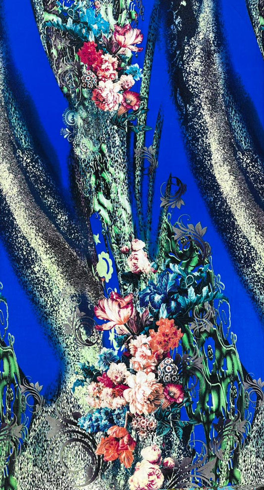 Royal Sapphire Rayon Fabric