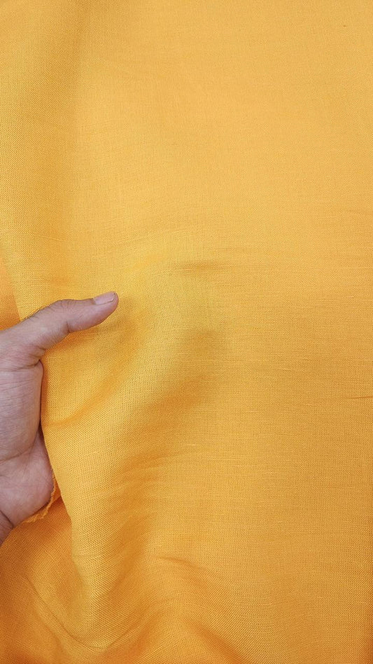 Yellow Solid Linen