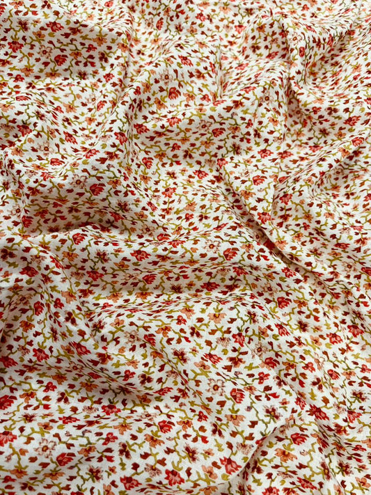 Disty Floral Print Cambric Cotton