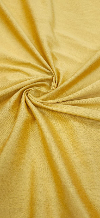 Honey Mustard Cotton Silk Fabric