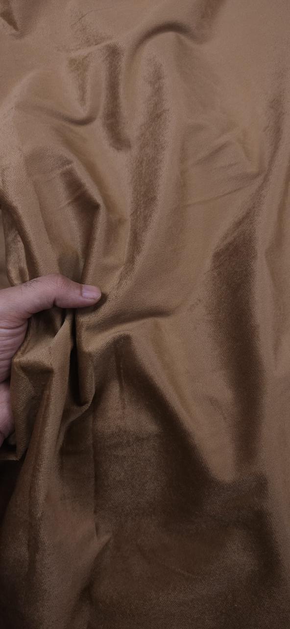 Antique Gold Velvet Fabric Imported Premium