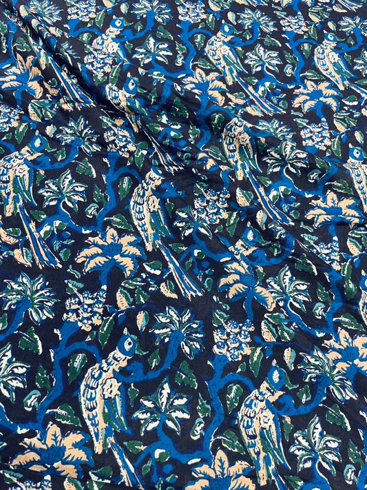 Midnight Aviary Cambric Print