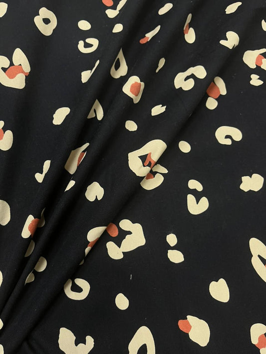 Midnight Abstract Noir Pure Cotton Fabric