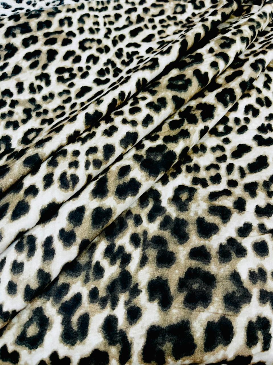 Desert Leopard Cotton Poplin