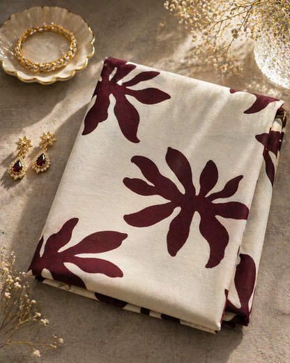 Modal Linen Statement Floral Fabric