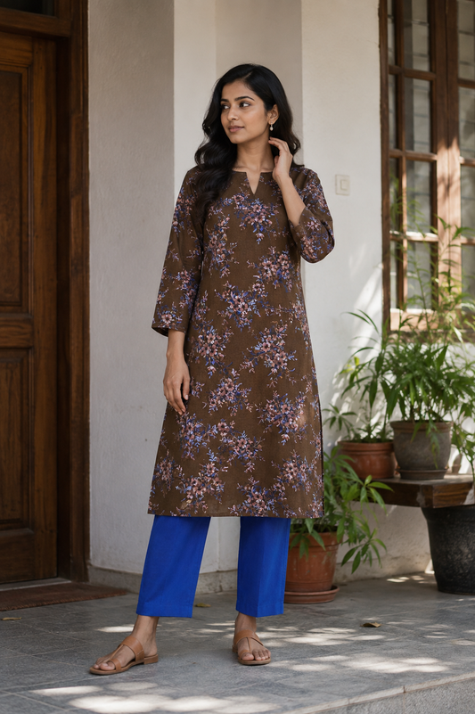 Premium Floral Rayon Suit Set