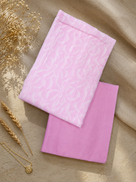 Pastel Pink Cotton Suit Set