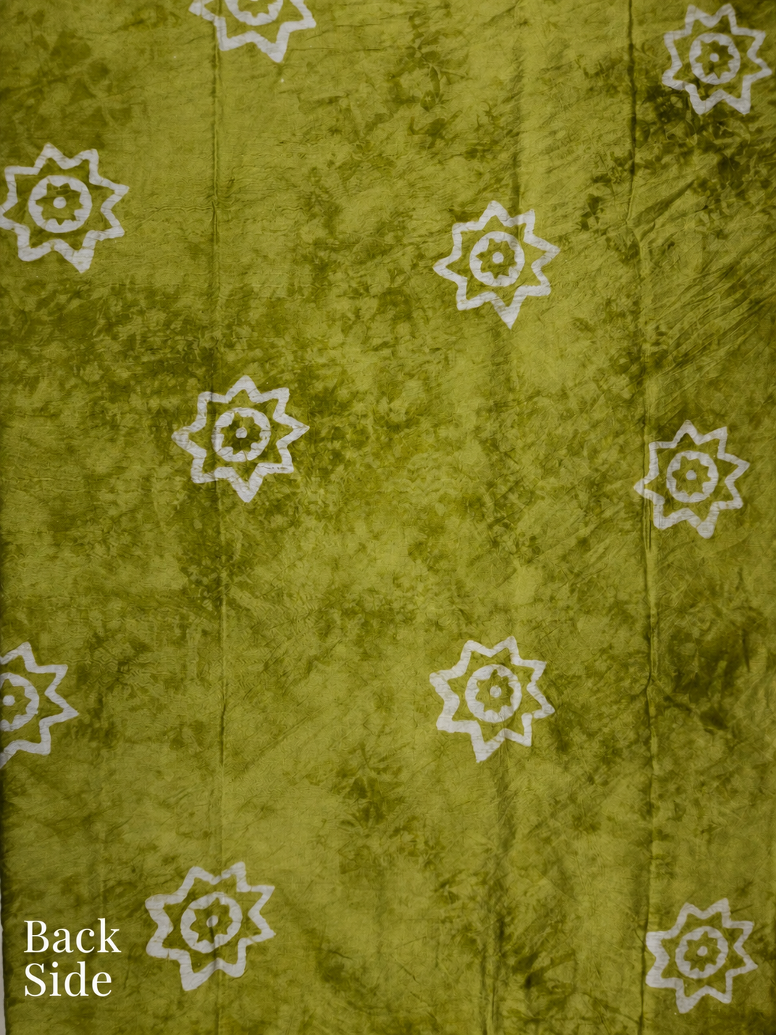 Olive Green Cotton Bandhani Printed Embroidered Suit Set with Muslin Dupatta