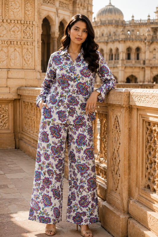Multicolor Paisley Cotton Fabric